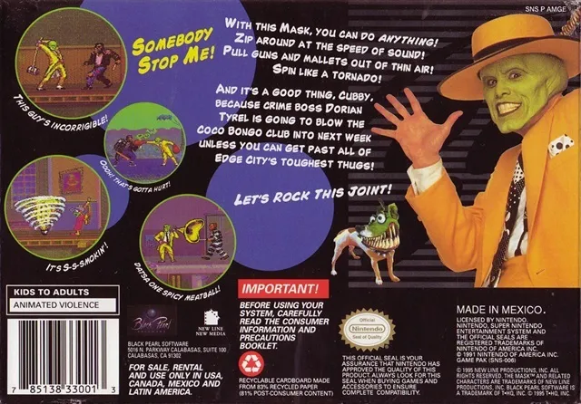 The Mask box back