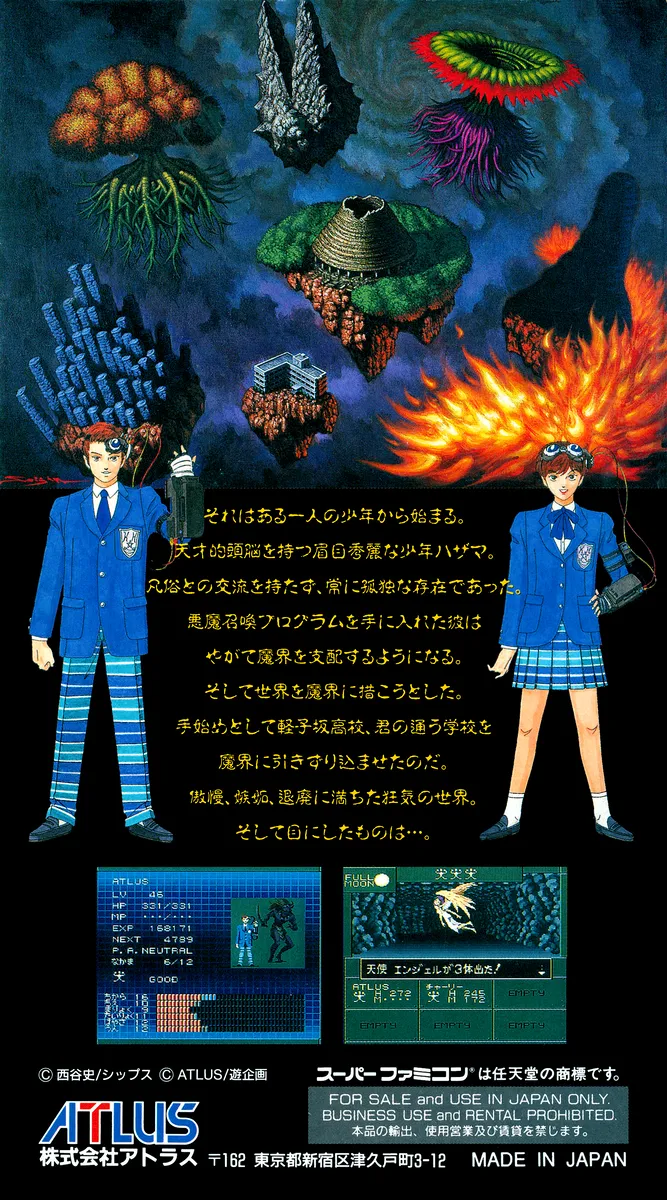 Shin Megami Tensei if... box back