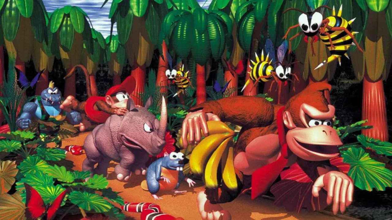 Backdrop artwork for Donkey Kong Country: Blockbuster World Video Game Championship II