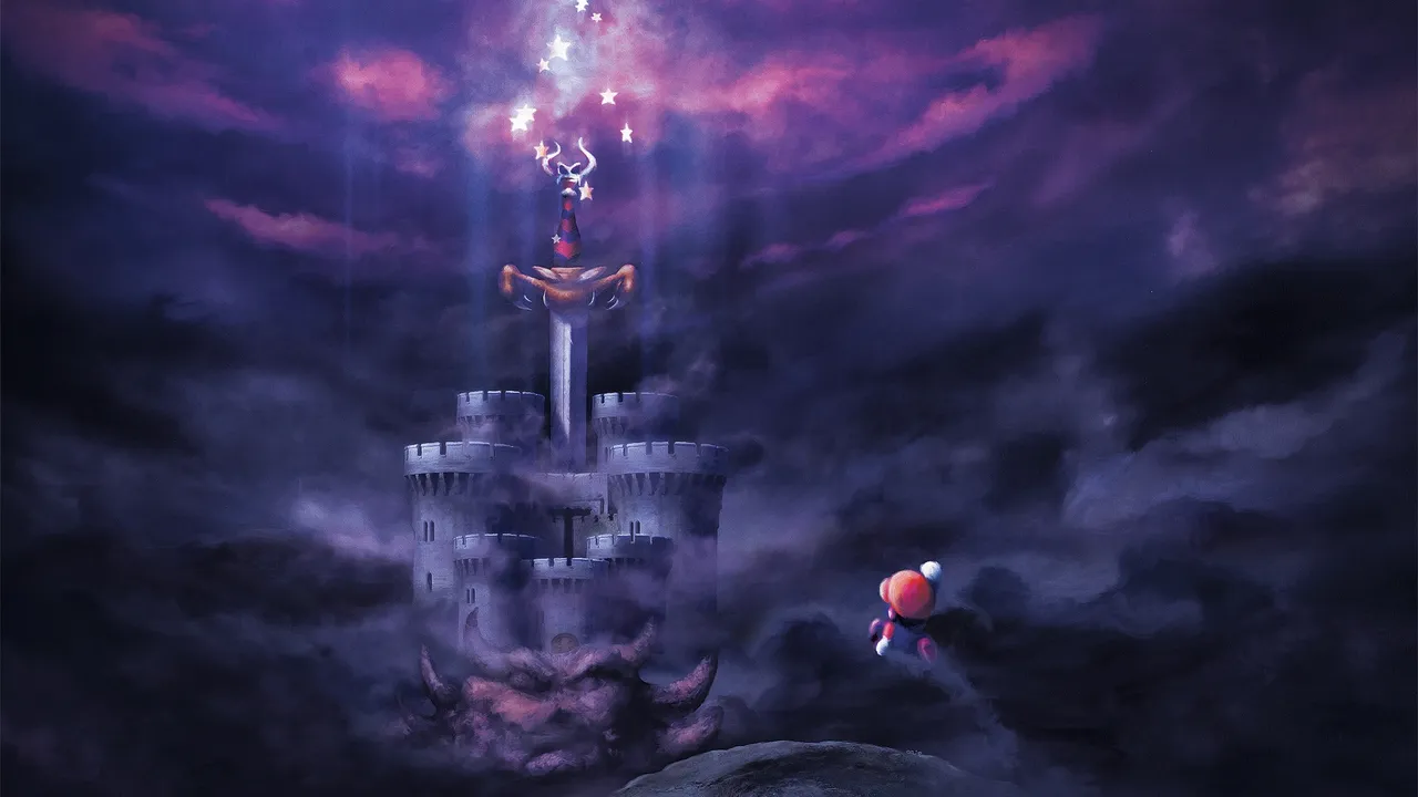 Backdrop artwork for Super Mario RPG: Legend of the Seven Stars