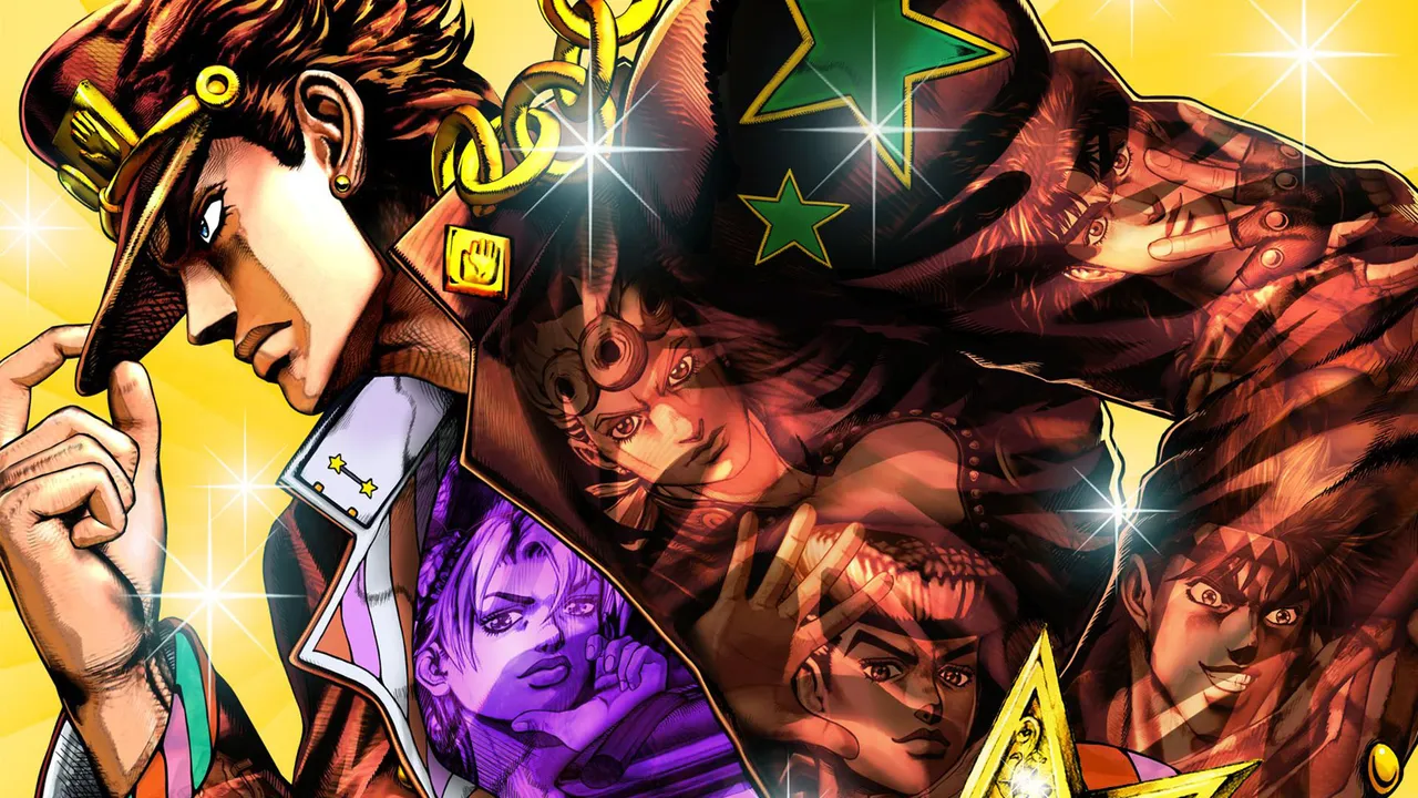 Backdrop artwork for JoJo no Kimyou na Bouken