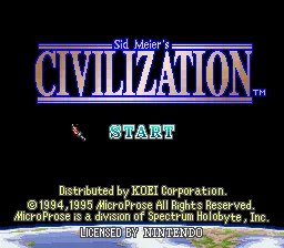Sid Meier's Civilization screenshot