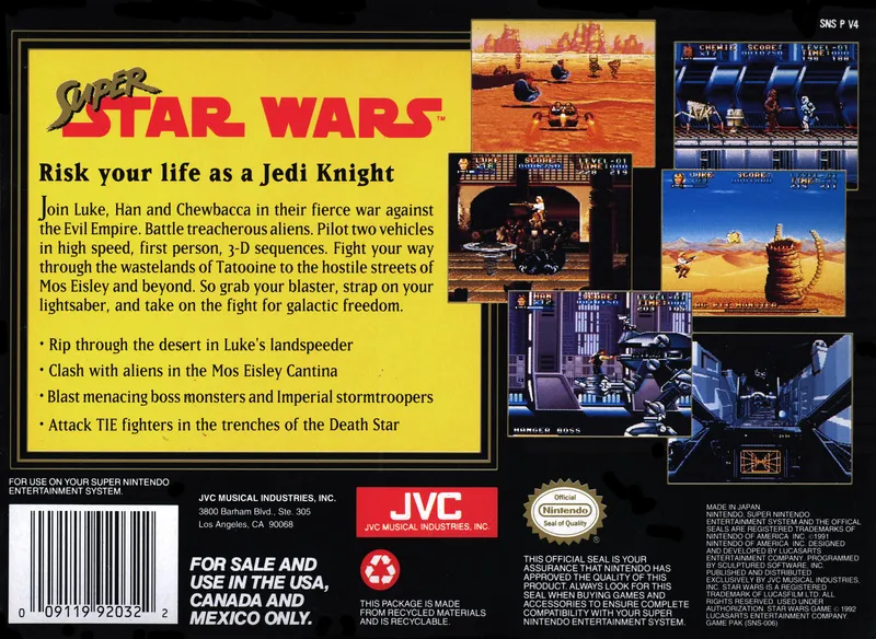 Super Star Wars box back