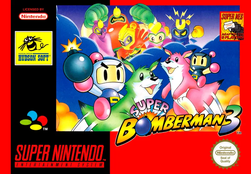 Super Bomberman 3 box art