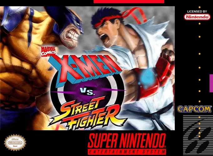 X-Men Vs. Street Fighter box art