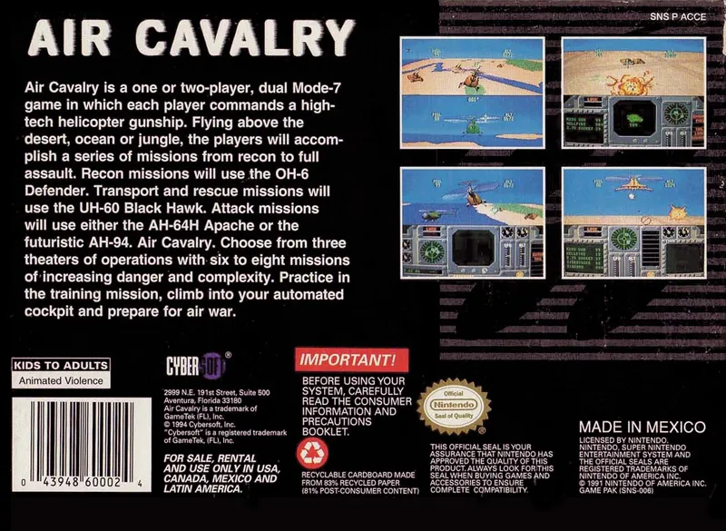 Air Cavalry box back