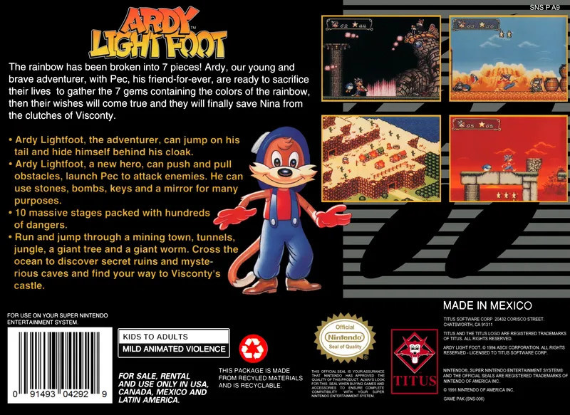 Ardy Lightfoot box back