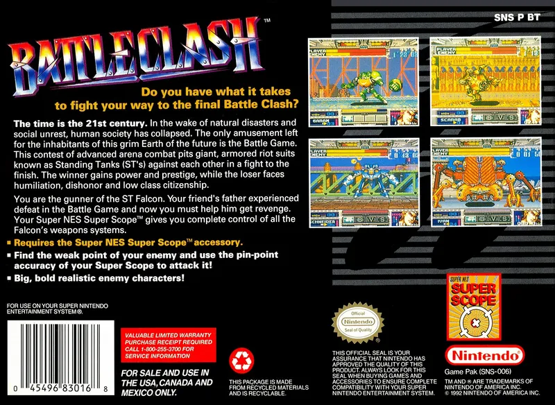 Battle Clash box back