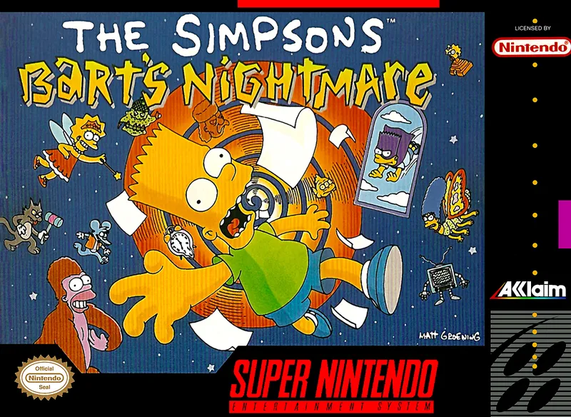 The Simpsons: Bart's Nightmare box art