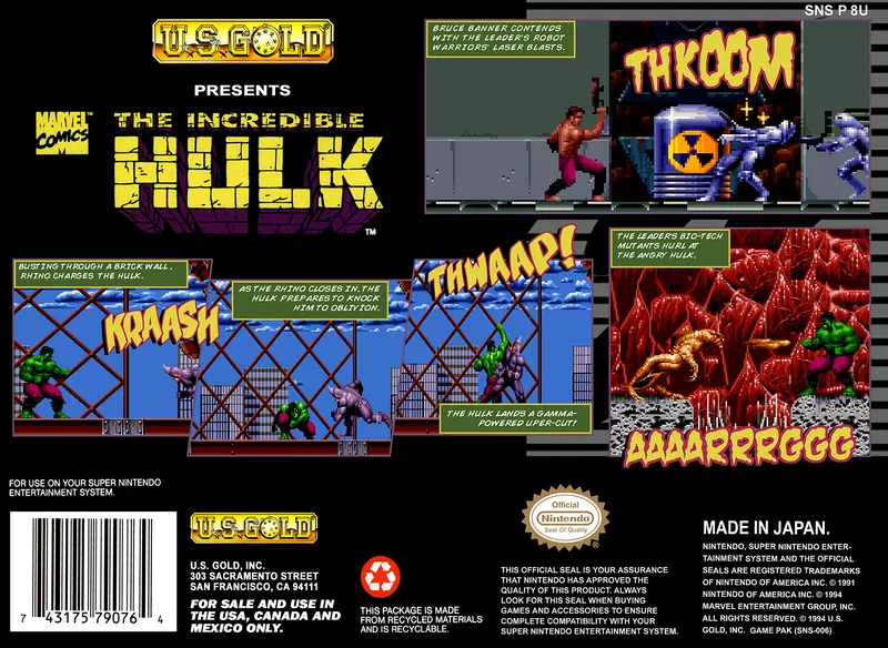 The Incredible Hulk box back