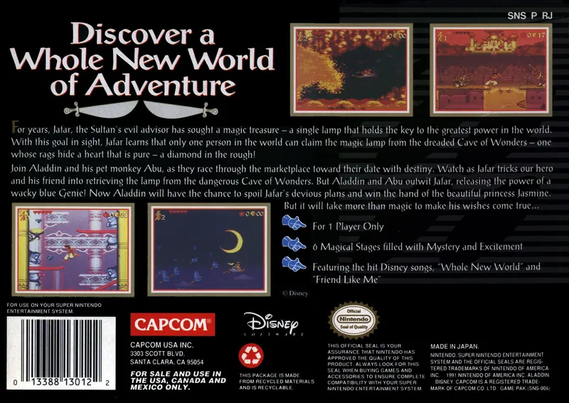 Aladdin box back