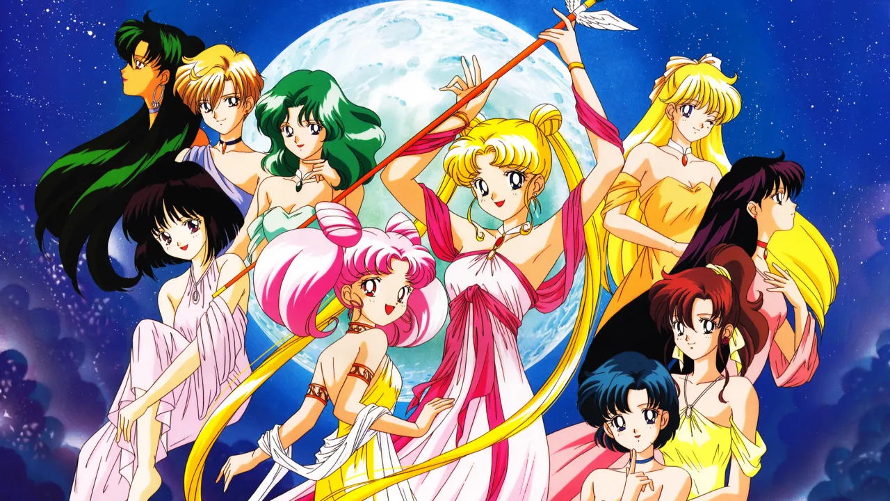 Backdrop artwork for Bishoujo Senshi Sailor Moon Super S: Fuwa Fuwa Panic