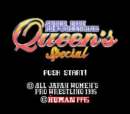 Backdrop artwork for Super Fire Pro Wrestling: Queen's Special