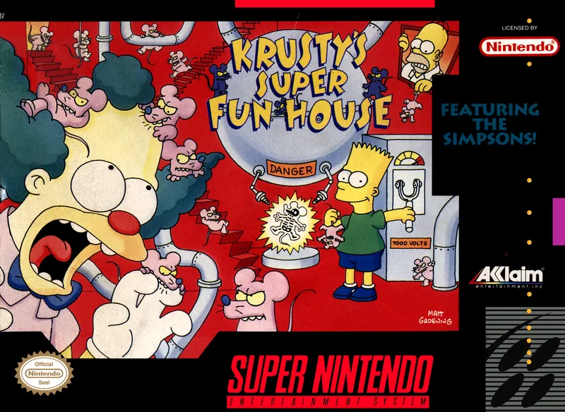 Krusty's Super Fun House box art