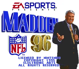 Madden NFL '96 screenshot