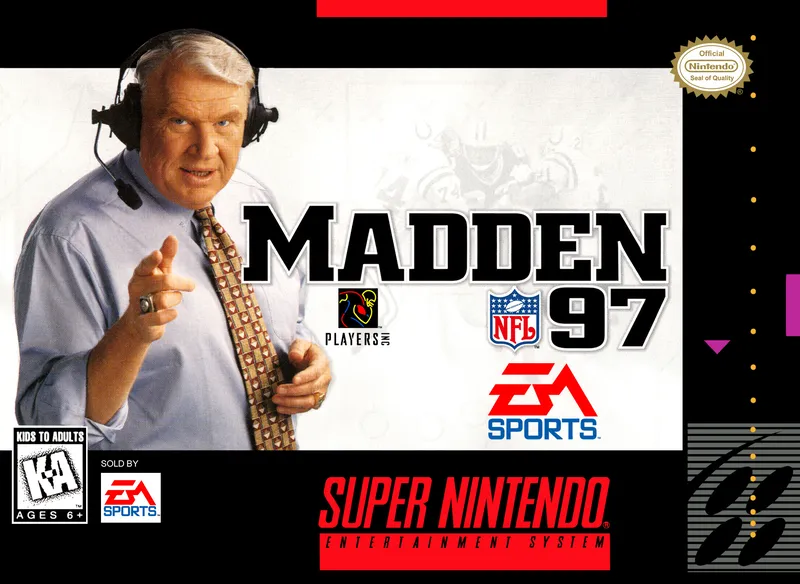 Madden NFL 97 box art