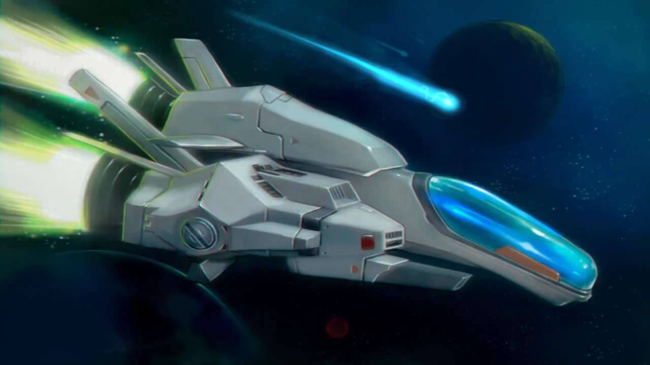Backdrop artwork for R-Type III: The Third Lightning