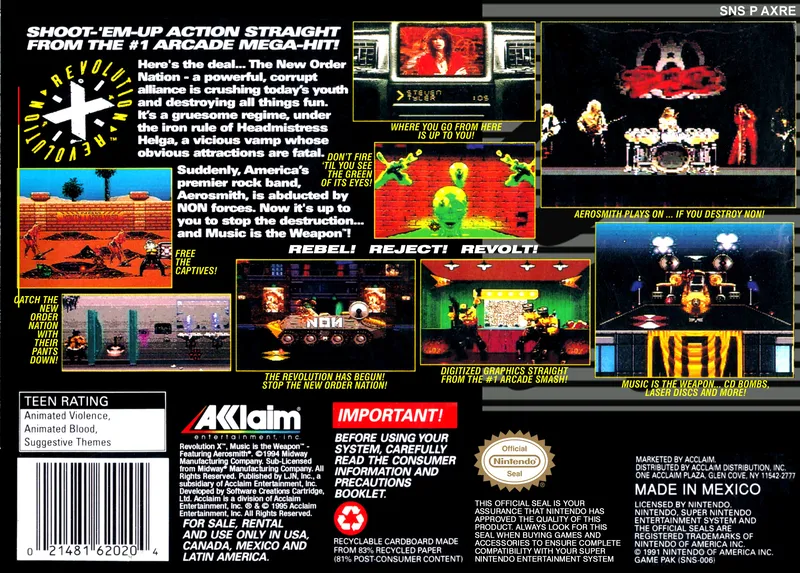 Revolution X box back