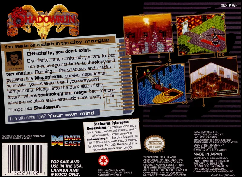 Shadowrun box back