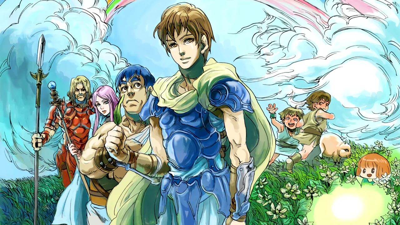 Backdrop artwork for Heracles no Eikou III: Kamigami no Chinmoku