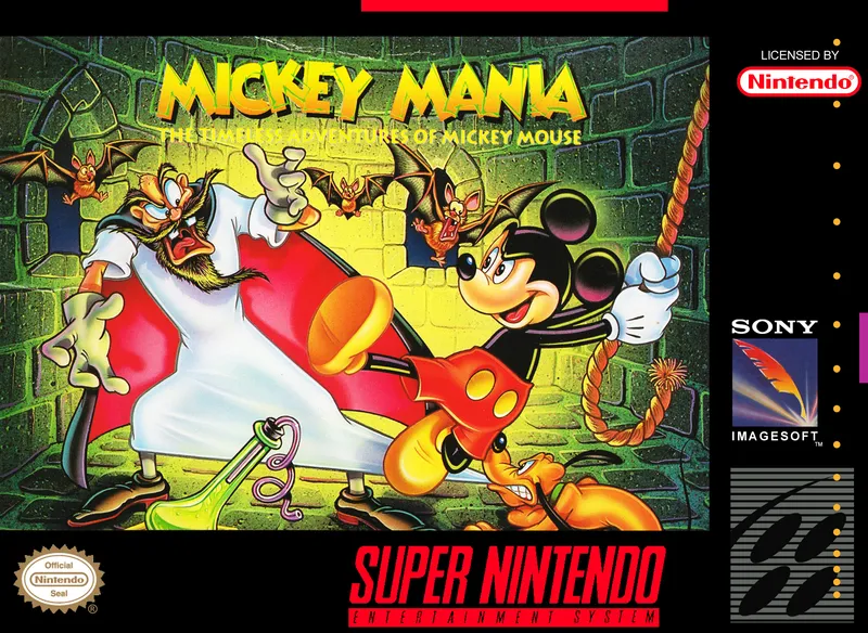 Mickey Mania: The Timeless Adventures of Mickey Mouse box art