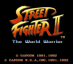 Street Fighter II screenshot