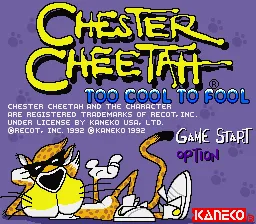 Chester Cheetah: Too Cool to Fool screenshot