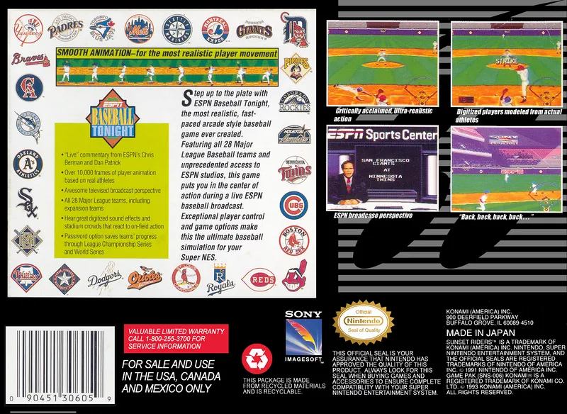 ESPN Baseball Tonight box back
