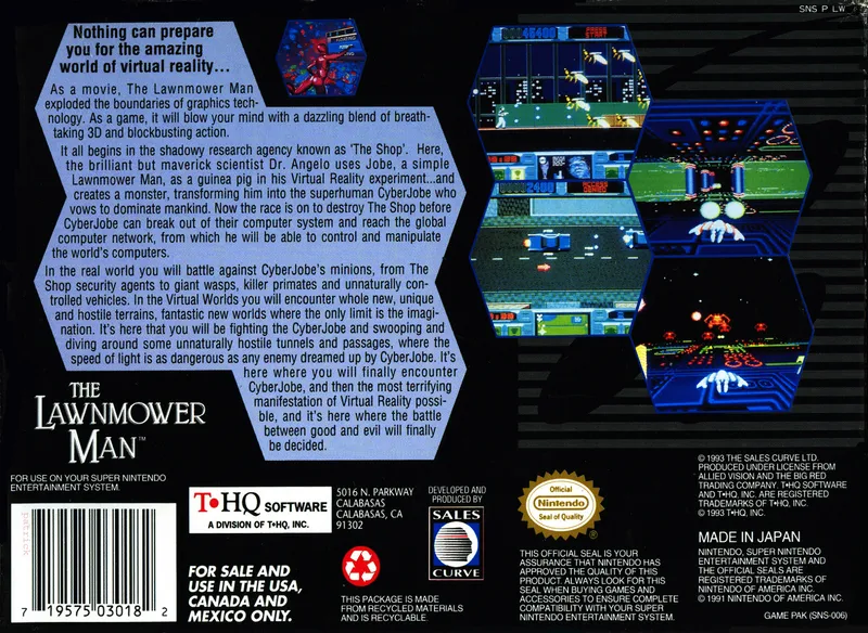 The Lawnmower Man box back