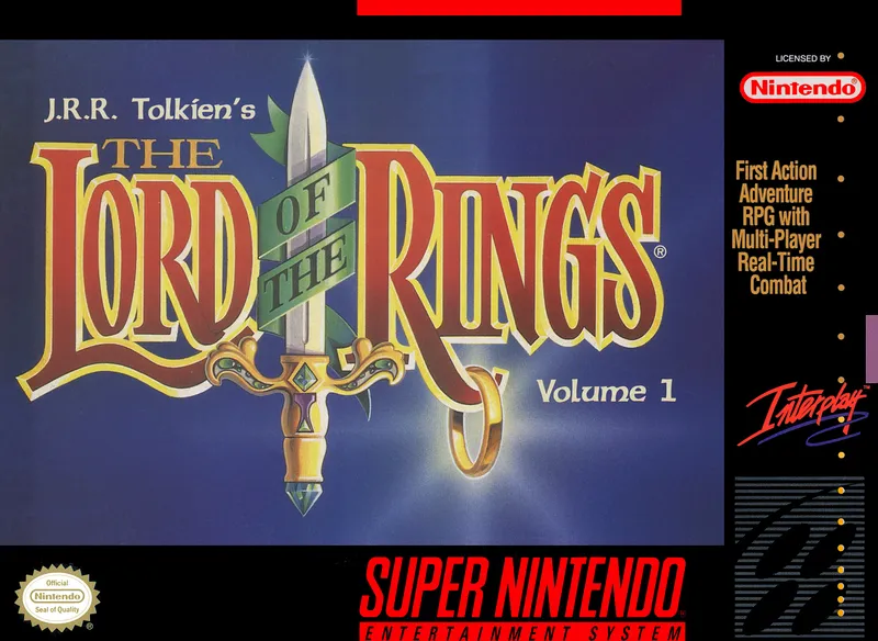 J.R.R. Tolkien's The Lord of the Rings: Volume 1 cover art for Super Nintendo Entertainment System