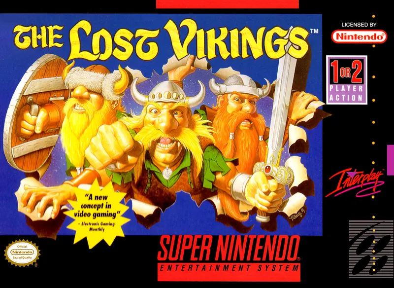 The Lost Vikings box art