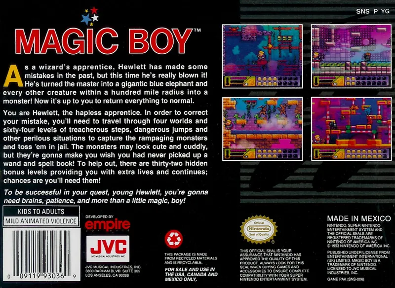 Magic Boy box back