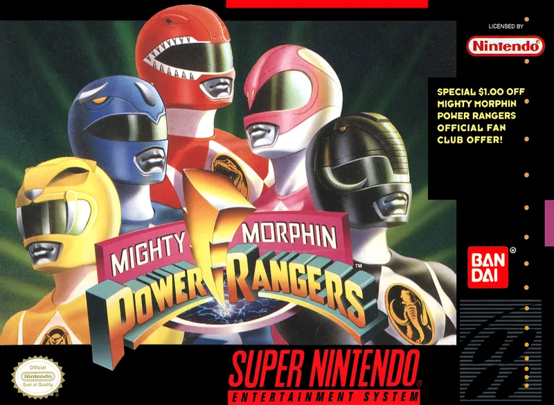 Mighty Morphin Power Rangers box art