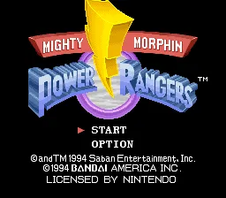 Mighty Morphin Power Rangers screenshot