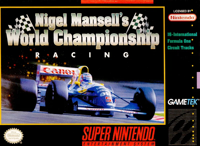 Nigel Mansell's World Championship Racing box art