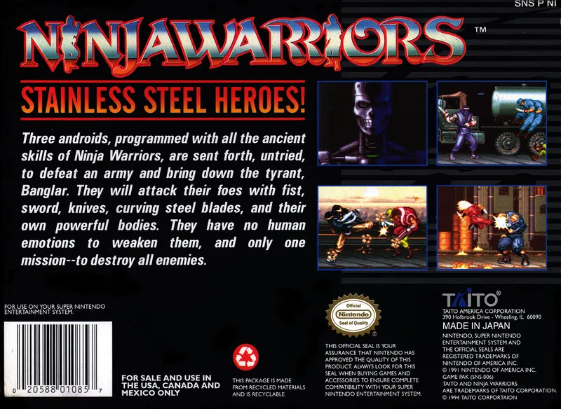 Ninjawarriors box back