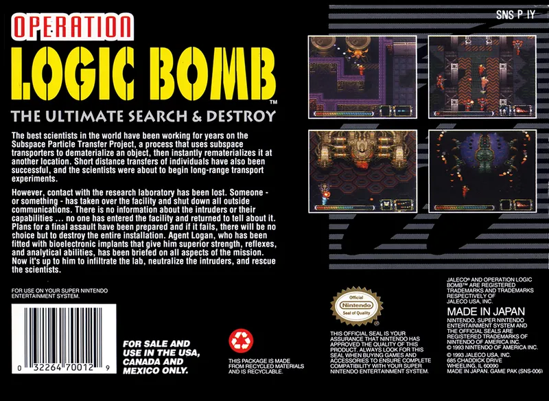 Operation Logic Bomb: The Ultimate Search & Destroy box back