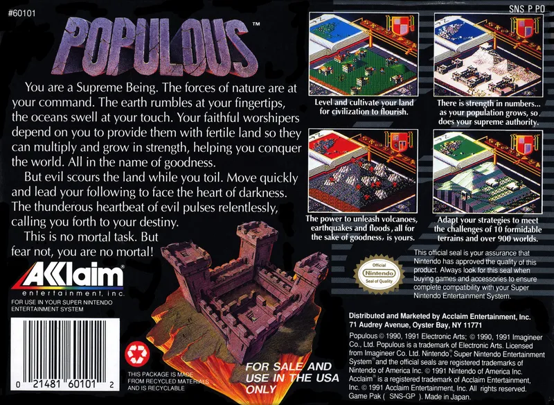 Populous box back