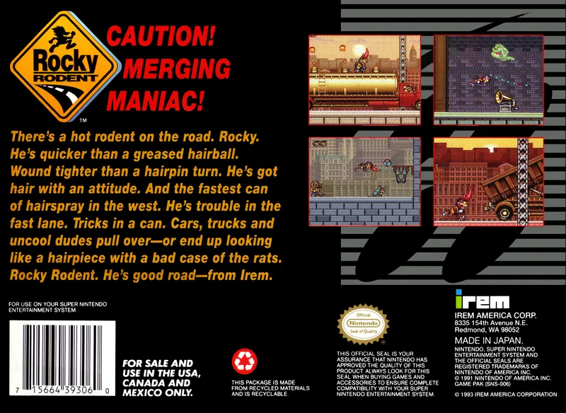 Rocky Rodent box back