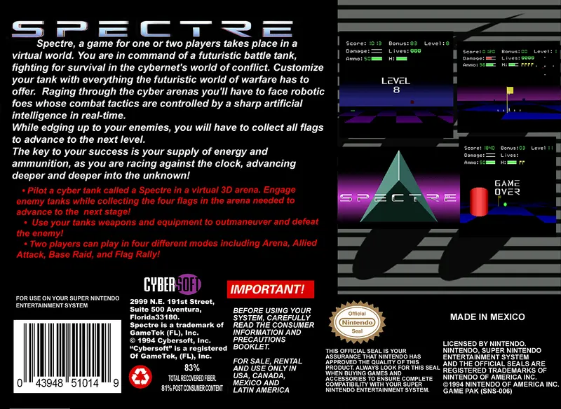 Spectre box back