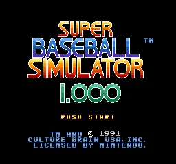 Super Baseball Simulator 1.000 screenshot