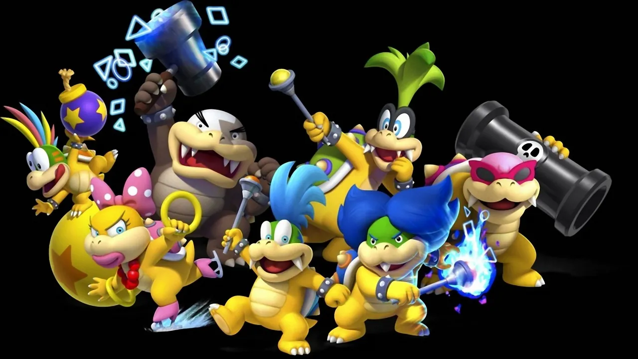 Backdrop artwork for Super Mario All-Stars + Super Mario World