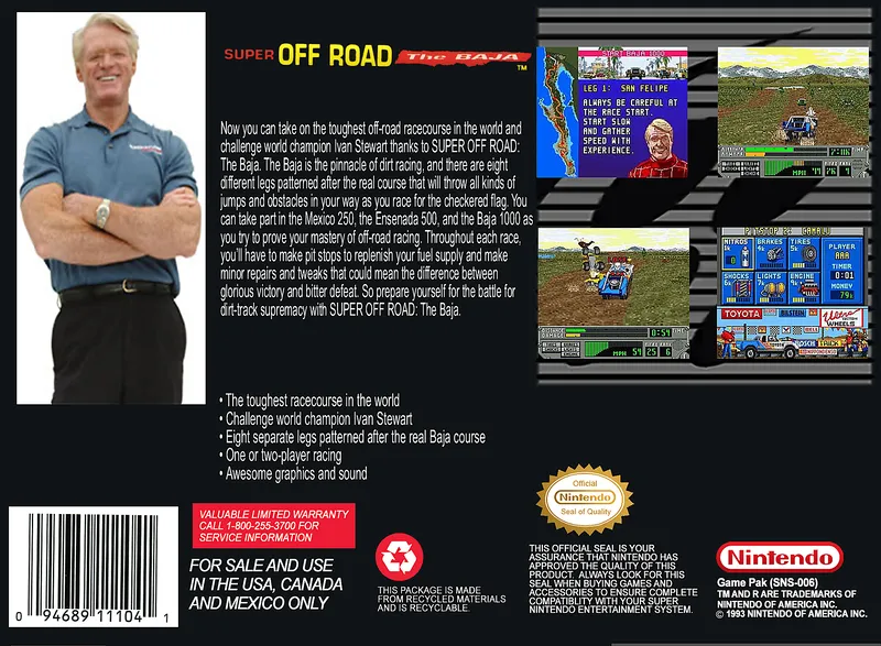 Super Off Road: The Baja box back