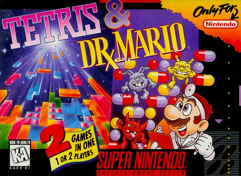 Tetris & Dr. Mario box art
