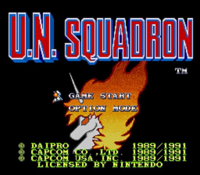 U.N. Squadron screenshot