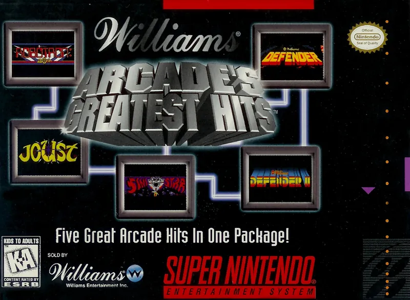 Williams Arcade's Greatest Hits box art