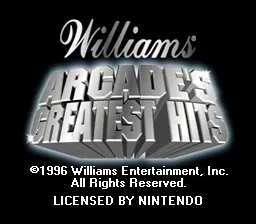 Williams Arcade's Greatest Hits screenshot