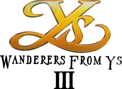 Ys III: Wanderers from Ys logo