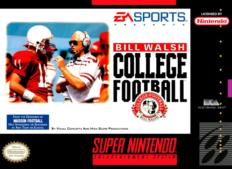 Bill Walsh College Football box art