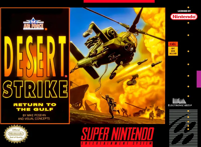 Desert Strike: Return to the Gulf cover art for Super Nintendo Entertainment System